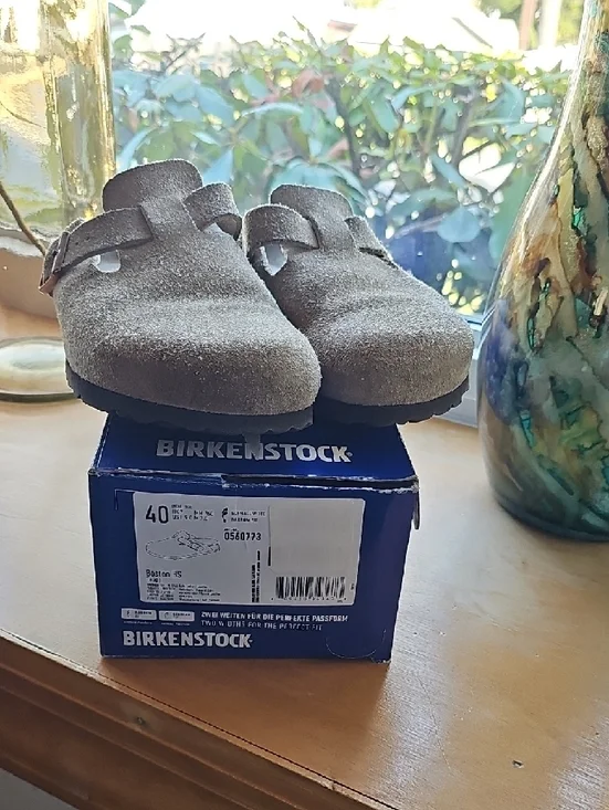 Birkenstock Boston Taupe Size 9 - Picture 2 of 5